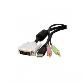StarTech.com Cable de 1,8m para Switch Conmutador  DVID4N1USB6