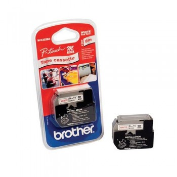 Brother M-K222BZ cinta para impresora de etiquetas Rojo sobre blanco