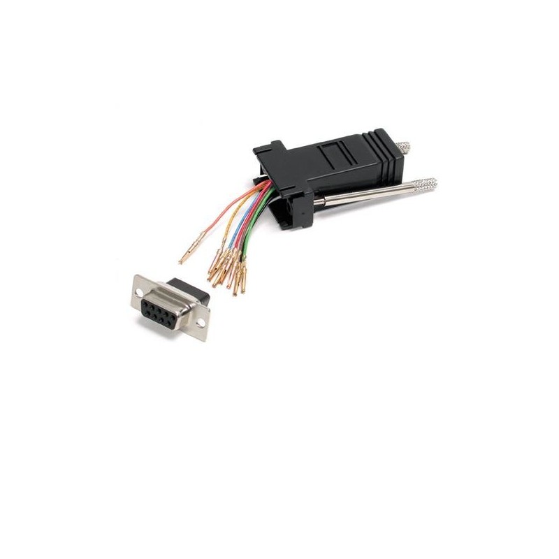StarTech.com Adaptador Conversor Modular DB9 Serie a RJ45 Hembra a Hembra, DB9, RJ-45, Hembra hembra GC98FF
