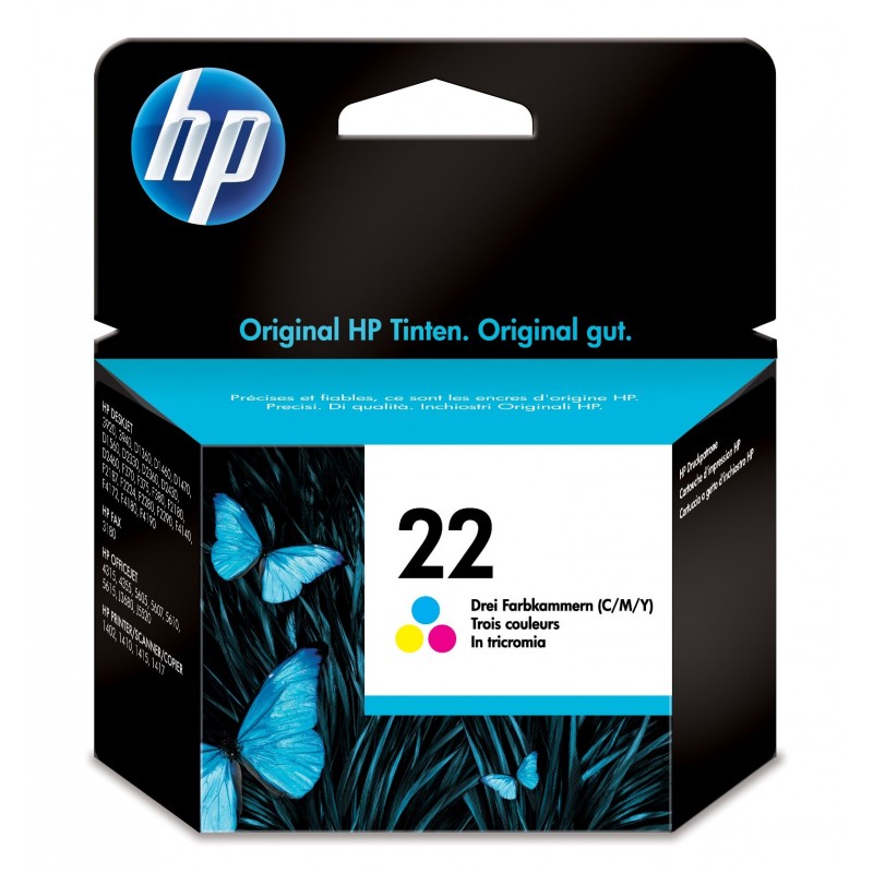 Cartucho de tinta original HP 22 tri-color C9352AE