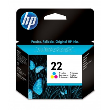 Cartucho de tinta original HP 22 tri-color C9352AE