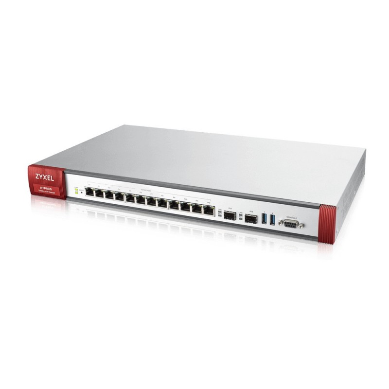 ZyXEL ATP800, 8000 Mbit s, 1500 Mbit s, 120,1 BTU h, 947736 h, IPSec,SSL TLS, Alámbrico ATP800-EU0102F