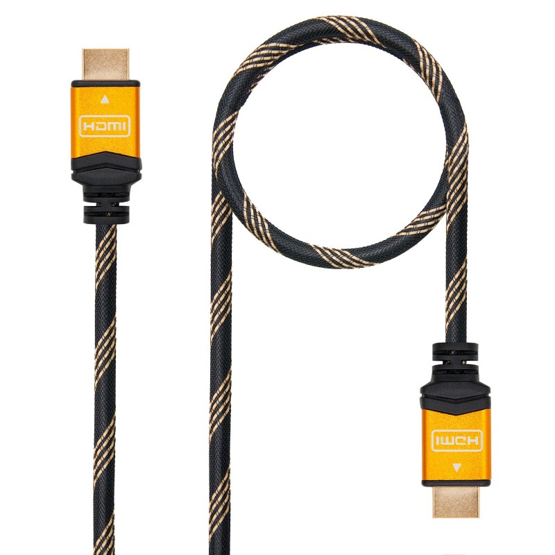 Nanocable CABLE HDMI V1.4 (ALTA VELOCIDAD   HEC) A M-A M ORO 5.0 M, 5 m, HDMI, HDMI, Male connector, 10.15.1505