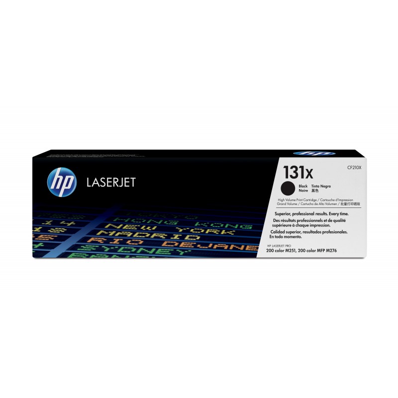 Cartucho de toner original LaserJet HP 131X de alta capacidad negro CF210X