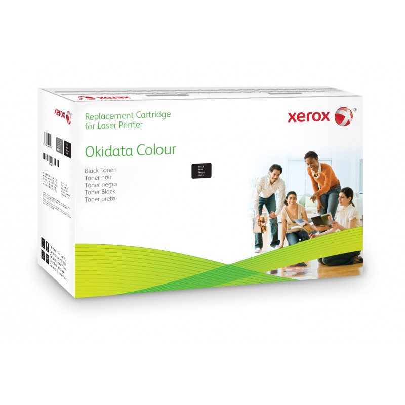 Compatible con Oki OKI C5650, OKI C5750 - Xerox Cartucho de tóner negro. Equivalente a Oki 43865708.