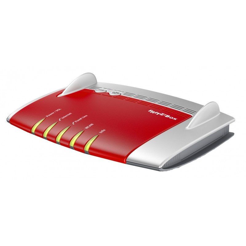 FRITZ BY AVM FRITZ!Box 7490 International cableado 4 puertos RJ-45 1000 Rojo, Plata 20002647