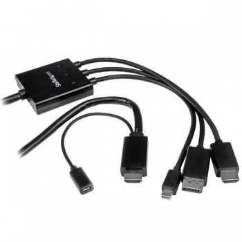 StarTech.com Cable Conversor HDMI, DisplayPort o Mini DisplayPort a HDMI de 2m - Adaptador DP y Mini DPMDPHD2HD