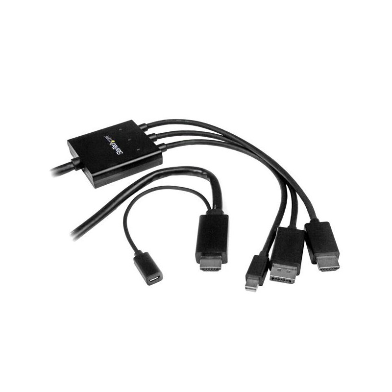 StarTech.com Cable Conversor HDMI, DisplayPort o Mini DisplayPort a HDMI de 2m - Adaptador DP y Mini DPMDPHD2HD