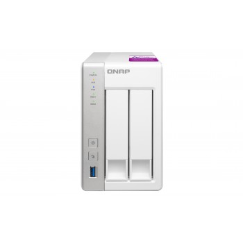 QNAP TS-231P2, Unidad de disco duro, SSD, Serial ATA II, Serial ATA III, 2.5 3.5", 0, 1, JBOD, FAT32 TS-231P2-4G