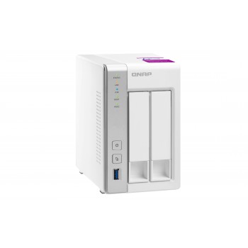 QNAP TS-231P2, Unidad de disco duro, SSD, Serial ATA II, Serial ATA III, 2.5 3.5", 0, 1, JBOD, FAT32 TS-231P2-4G
