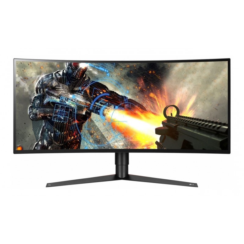 LG 34GK950G-B, 86,4 cm (34"), 3440 x 1440 Pixeles, UltraWide Quad HD, LED, 5 ms, Negro, Rojo