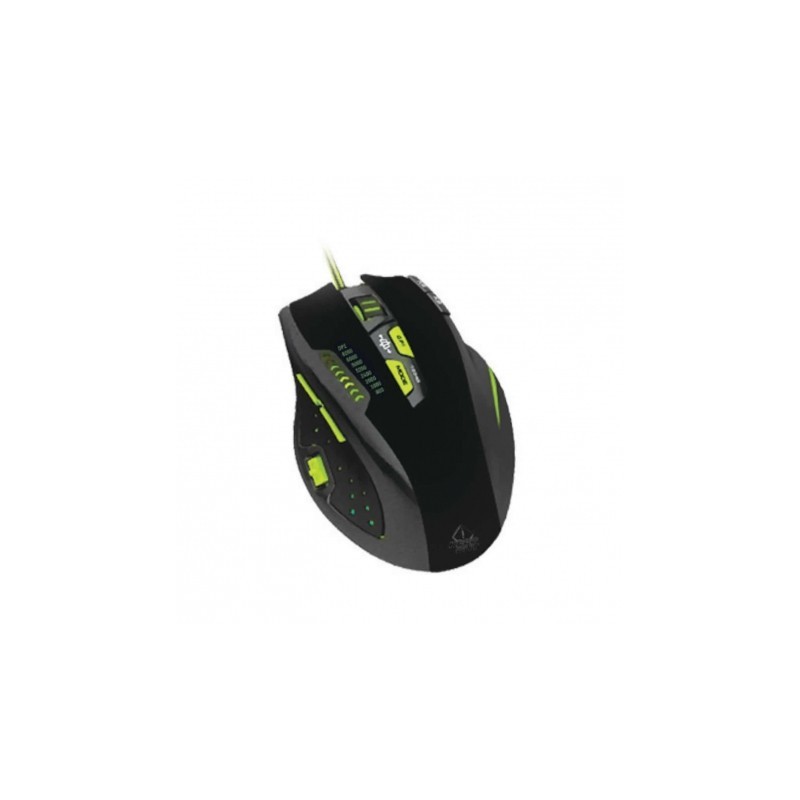 KEEPOUT X9pro Laser 8200 DPI Negro, Verde, Gris, Plata X9PRO