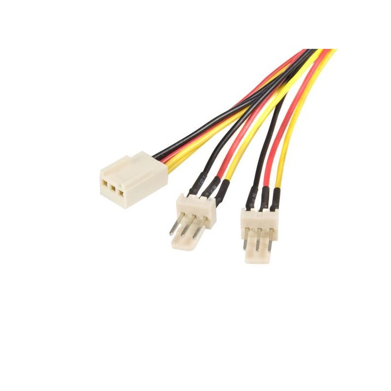 StarTech.com Cable de 30cm multiplicador divisor de alimentación TX3 para Ventiladores, Macho hembra TX3SPLIT12