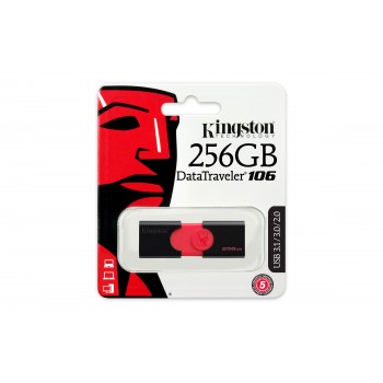 Kingston Technology DataTraveler 256GB 3.0 (3.1 Gen 1) Negro, Rojo DT106 256GB