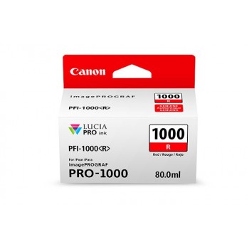Canon PFI-1000 R Rojo 0554C001