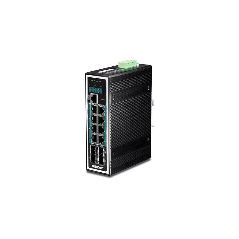 TRENDNET TI-PG1284i 8 puertos RJ-45 Negro TI-PG1284I