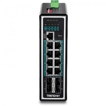 TRENDNET TI-PG1284i 8 puertos RJ-45 Negro TI-PG1284I