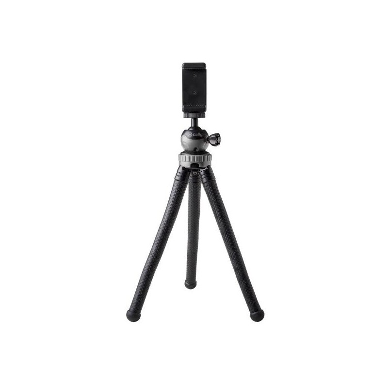 Celly Click Flextri, Smartphone Action camera, 3 pata(s), Negro, 1 4 CLICKFLEXTRIBK