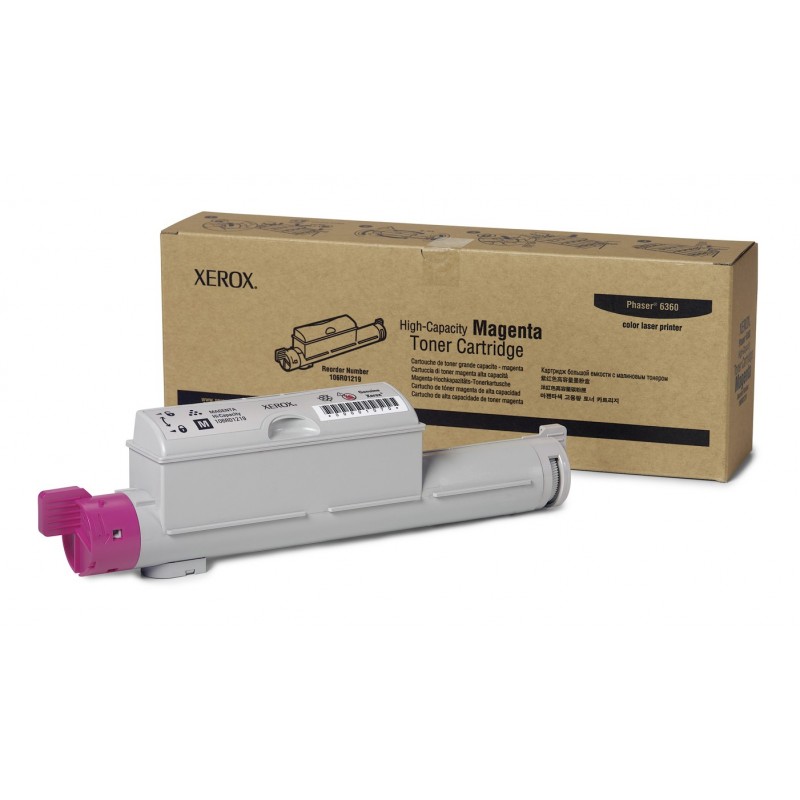 Cartucho de Tóner Magenta de Alta Capacidad, Phaser 6360 106R01219
