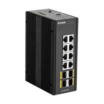 D-Link DIS?300G?12SW 8 puertos RJ-45 Negro DIS-300G-12SW