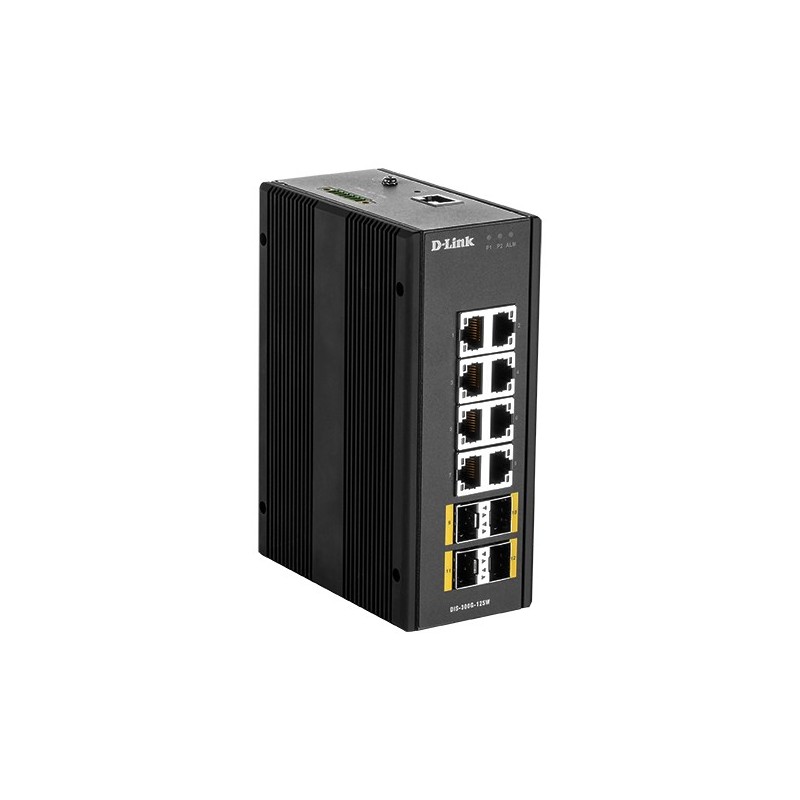 D-Link DIS?300G?12SW 8 puertos RJ-45 Negro DIS-300G-12SW