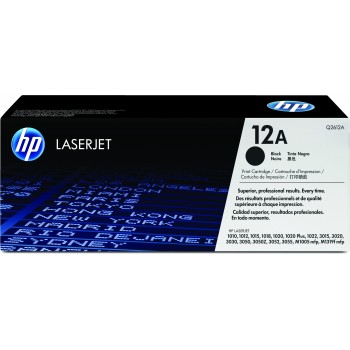 Cartucho de toner original LaserJet HP 12A negro Q2612A