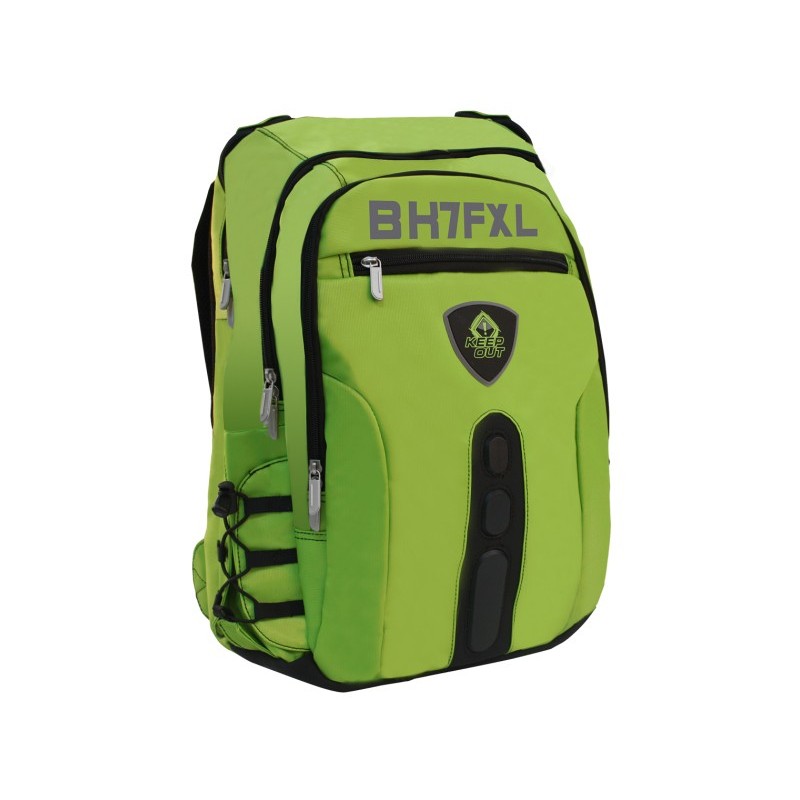 KEEP OUT GAMING BACKPACK FULL GREEN XL 17"