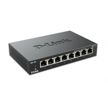 D-Link DGS-108 8 puertos RJ-45 10 100 1000 Mbps Negro DGS-108