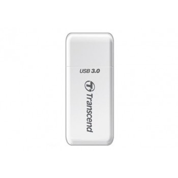 Transcend TS-RDF5W, MicroSDHC,MicroSDXC,SDHC,SDXC, USB 3.0, 0 - 70 ºC, Blanco, 18 g, CE, FCC, BSMI, 