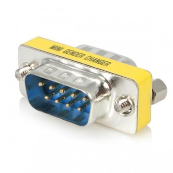 StarTech.com Cambiador de Género DB9 Serie Slimline - M M, DB-9, DB-9, Azul, Acero inoxidable, Amari GC9SM