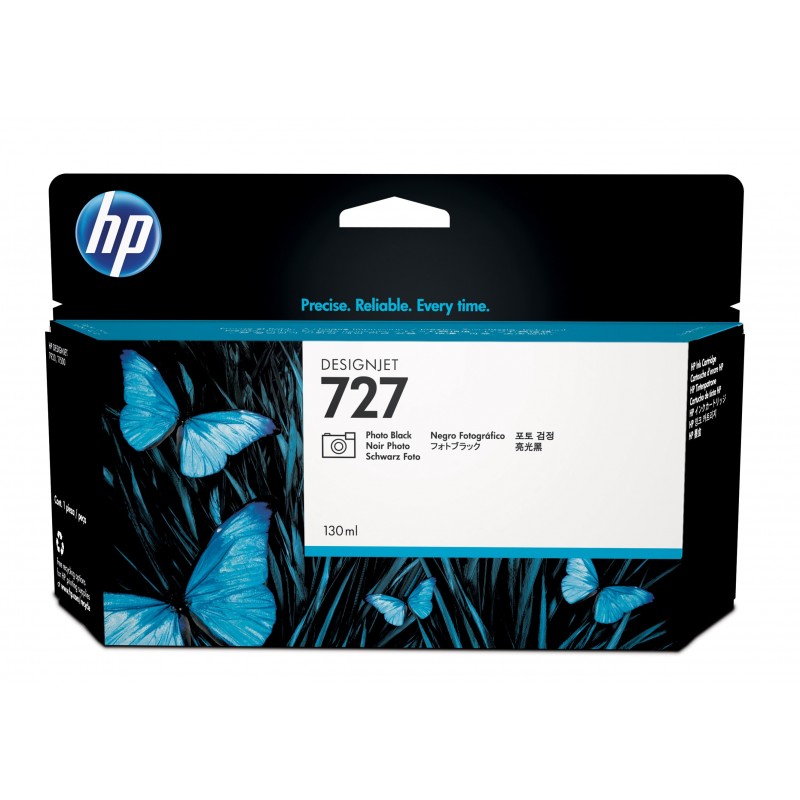 Cartucho de tinta DesignJet 727 negro fotográfico de 130 ml B3P23A