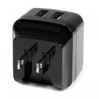 StarTech.com Cargador de Pared USB de 2 Puertos para Tablets Smartphones - Cargador de Alta Potencia USB2PACBK