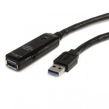 StarTech.com Cable Extensor Alargador USB 3.0 SuperSpeed Activo de 10m - USB A Macho a Hembra - Negr USB3AAEXT10M