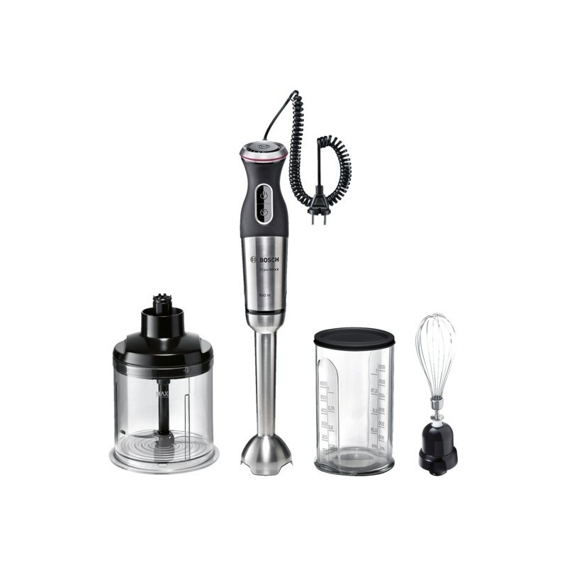 BATIDORA BOSCH MSM88160 - 800W - 12 VELOCIDADES+TURBO - CUERPO PIE ACERO INOX - VASO MEZCLAS - ACCES