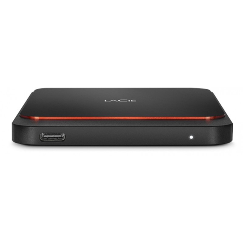 LaCie STHK500800, 500 GB, USB Tipo C, 3.0 (3.1 Gen 1), 540 MB s, Negro, Naranja