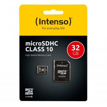 Intenso 32GB MicroSDHC 32GB MicroSDHC Clase 10 Negro 3413480