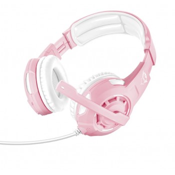 Trust GXT 310P Radius Binaural Diadema Rosa, Blanco 23203