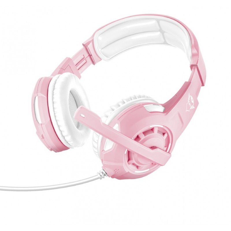 Trust GXT 310P Radius Binaural Diadema Rosa, Blanco 23203