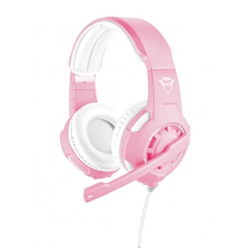Trust GXT 310P Radius Binaural Diadema Rosa, Blanco 23203