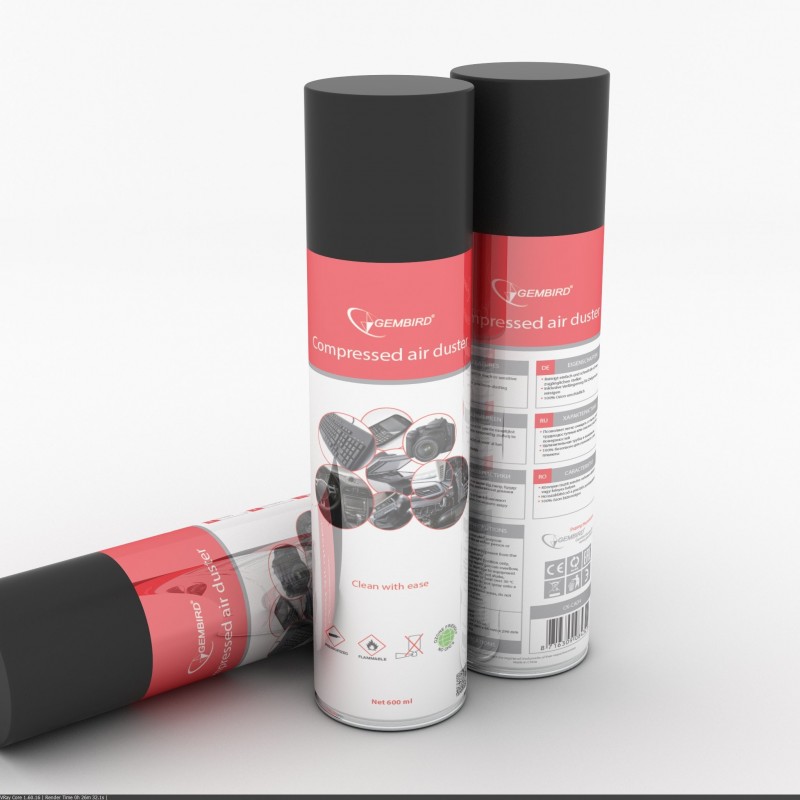 AIRE COMPRIMIDO GEMBIRD 600ML CK-CAD-FL600-01