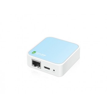 TP-LINK TL-WR802N cableado 1 puertos RJ-45 10,100 Azul, Blanco TL-WR802N