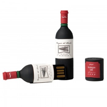 PENDRIVE TECH ONE TECH BOTELLA VINO MARQUES DEL PENDRIVE 16GB USB 2.0 TEC5127-16