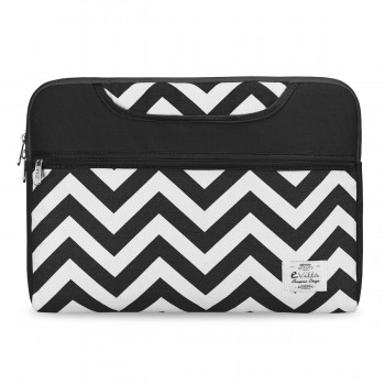 e-Vitta Chevron, Funda, 39,6 cm (15.6"), Tirante para hombro, 221 g, Verde, Blanco EVLS000100