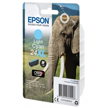 Epson Cartucho 24XL cian claro (etiqueta RF) C13T24354022