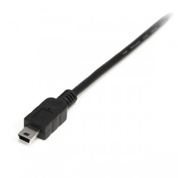 StarTech.com Cable USB de 50cm para Cámara - 1x USB A Macho - 1x Mini USB B Macho - Adaptador Negro, USB2HABM50CM