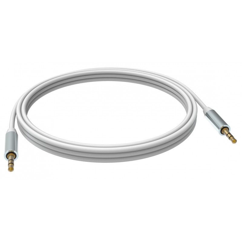 Vision TC 1M3.5MMP, 3,5mm, Macho, 3,5mm, Macho, 1 m, Blanco TC 0.5M3.5MMP