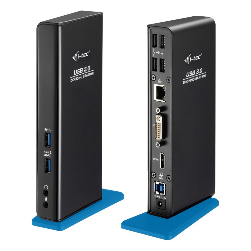 i-tec USB 3.0 Dual replicador, Acoplamiento, USB 3.0 (3.1 Gen 1) Type-A, USB Type-A, USB Tipo B, 3,5 U3HDMIDVIDOCK