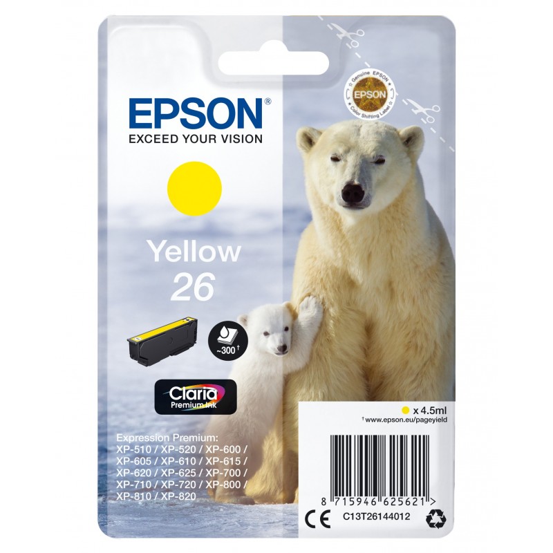 Epson C13T26144012 Amarillo C13T26144012