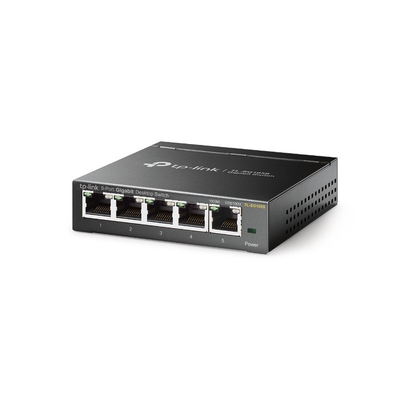 TP-LINK TL-SG105S switch No administrado L2 Gigabit Ethernet (10 100 1000) Negro