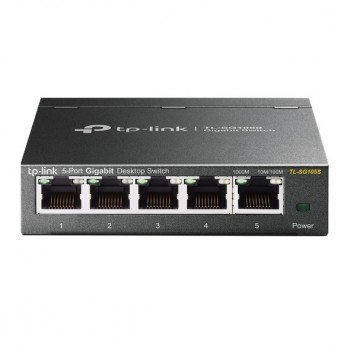 TP-LINK TL-SG105S switch No administrado L2 Gigabit Ethernet (10 100 1000) Negro